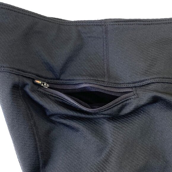 Kerrits Womens Black Fleece Lite Knee Patch Riding Tights Size S Breeches Warm - Picture 7 of 15